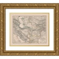 thumbnail image 1 of Stieler 17x15 Gold Ornate Wood Framed with Double Matting Museum Art Print Titled - Middle East Iran Afghanistan Pakistan, 1 of 4