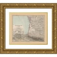 thumbnail image 1 of Stieler 17x15 Gold Ornate Wood Framed with Double Matting Museum Art Print Titled - Southwestern France - Stieler 1885, 1 of 4