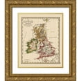 thumbnail image 1 of Stieler 20x23 Gold Ornate Wood Framed with Double Matting Museum Art Print Titled - British Isles Great Britain - Stieler 1852, 1 of 4