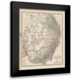thumbnail image 1 of Stieler 20x24 Black Modern Framed Museum Art Print Titled - Southeast Australia - Stieler 1885, 1 of 5