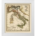 thumbnail image 1 of Stieler 26x29 White Modern Wood Framed Museum Art Print Titled - Italy - Stieler 1852, 1 of 4