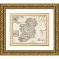 thumbnail image 1 of Stieler 31x26 Gold Ornate Wood Framed with Double Matting Museum Art Print Titled - Ireland - Stieler 1885, 1 of 4