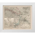 thumbnail image 1 of Stieler 31x26 White Modern Wood Framed Museum Art Print Titled - Silesia Germany - Stieler 1885, 1 of 4