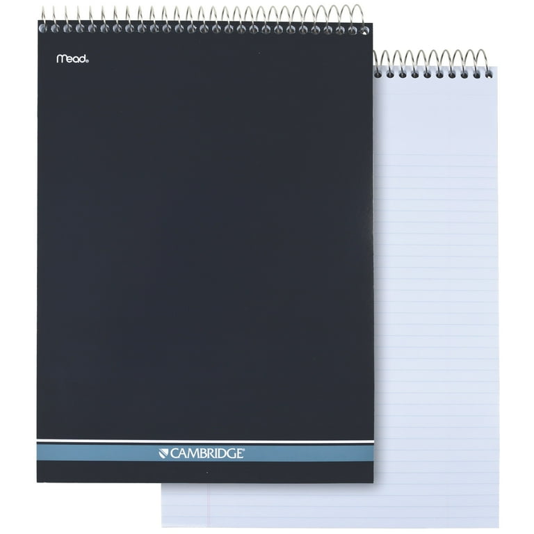 Stiff-Back Wire Bound Notepad, Medium/College Rule, Navy Cover, 70 White 8.5 x 11.5 Sheets Stiff-Back Wire Bound Notepad, Medium/College Rule, Navy Cover, 70 White 8.5 x 11.5 Sheets