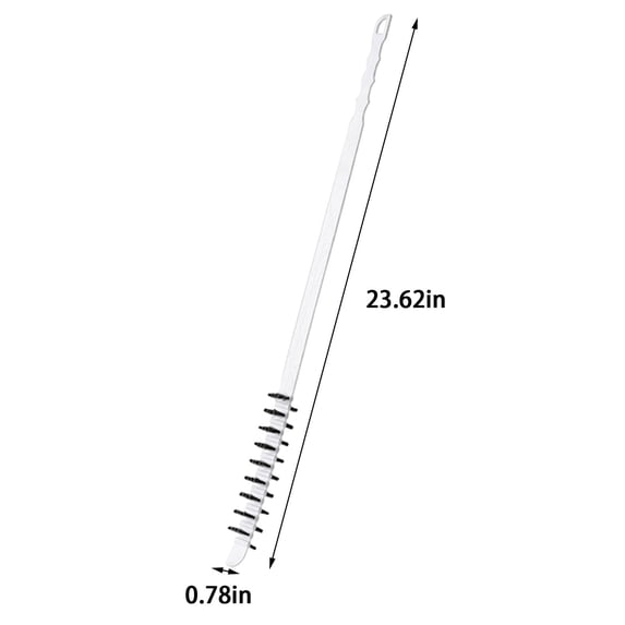 Stiff Bristle Washing Machine Cleaning Brush with Long Handle for Drum and Crevice Cleaning 23.62 in