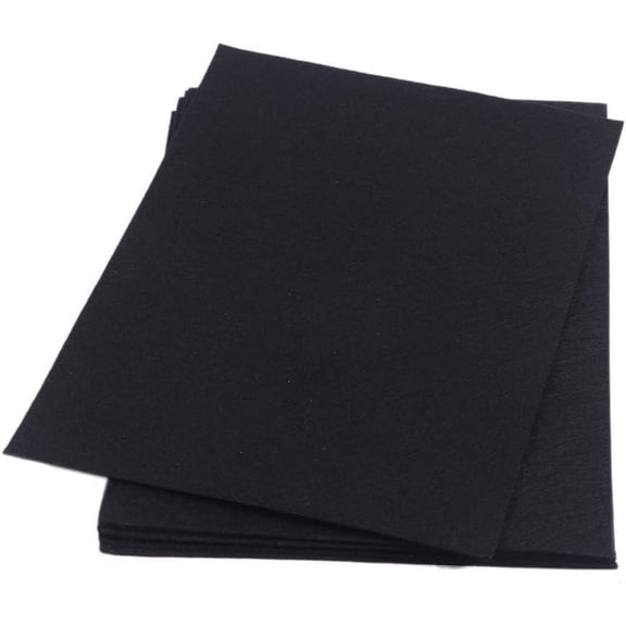 Stiff Felt Sheets Thick Felt 9 Inch X 12 Inch - 12 Pcs Pack, Black
