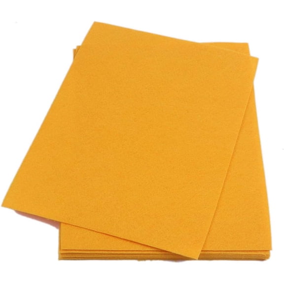 Stiff Felt Sheets Thick Felt 9 Inch X 12 Inch - 12 Pcs Pack, Bright Yellow