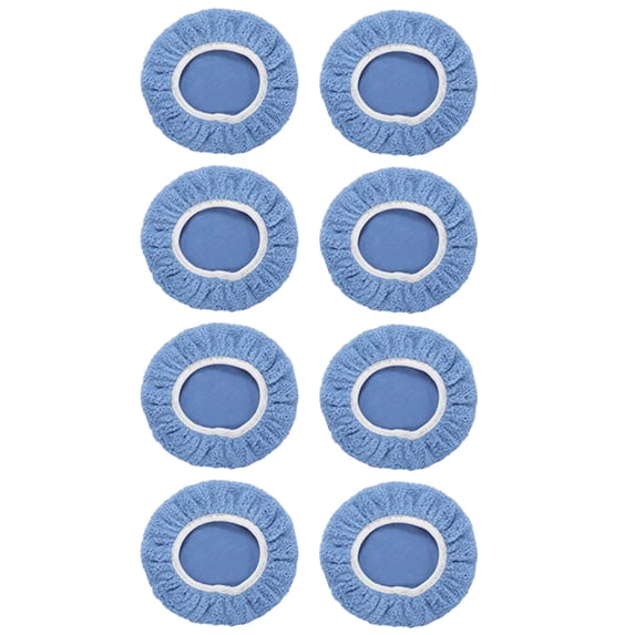Stiff Kitchen Brush 8Pack Car Polisher Pad Bonnet (5 To 6 Inches) Soft Microfiber Polishing Bonnet Buffing Pad Cover,Blue Kitchen Cleaning Brush