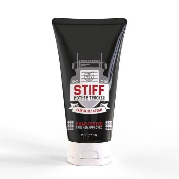 STIFF Mother Trucker 2 Ounce Natural Pain Relief Cream for Muscle Strain and Joint Discomfort (Back, Hips, Shoulder, Neck, Arthritis) - Fast Relief