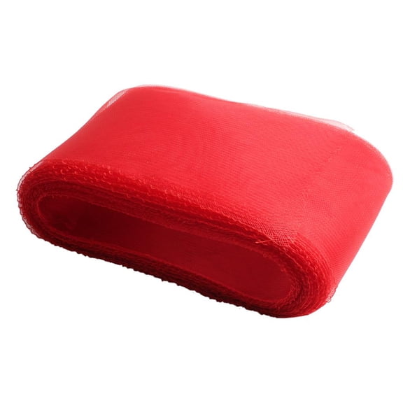 Stiff Polyester Crinoline Horsehair Braid, 25 yards 6 inch Wide Red