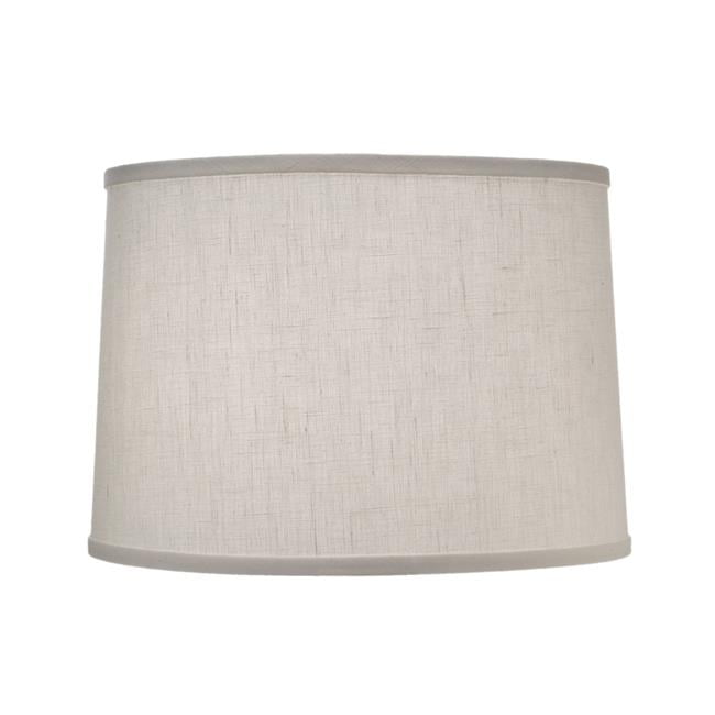 Cream Aberdeen Hardback Drum Lamp Shade with Nickel Top Ring