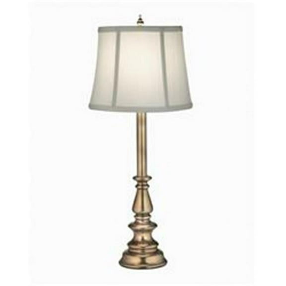 Stiffel BL-AC9637-AB Buffet Lamp in Antique Brass with Ivory Shadow Shade