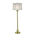 thumbnail image 1 of Stiffel FL-1320-C422-SB 62 in. Satin Brass Floor Lamp with Off White Camelot Shade, 1 of 1