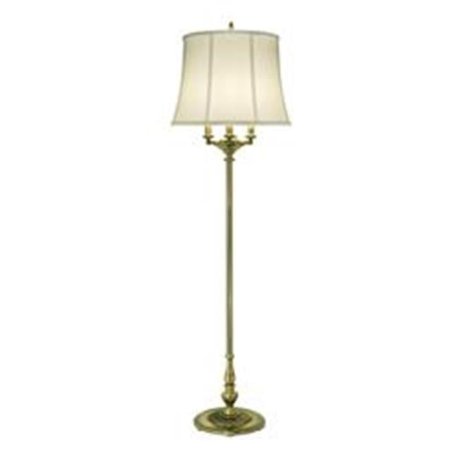 Oxidized Bronze 67" Floor Lamp with 3-Way Switch and Cream Shade