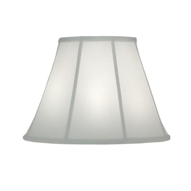 Ivory Linen Empire Lamp Shade with Brass Ring, 16"