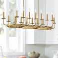 thumbnail image 1 of Stiffel Soft Gold Linear Pendant Chandelier 38 3/4" Wide Modern Open Frame 16-Light Fixture for Kitchen Island Dining Room House, 1 of 8