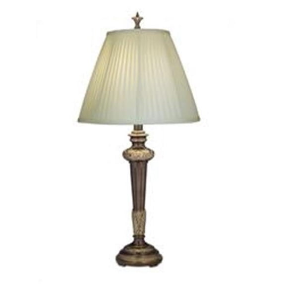 Stiffel TL-A860-RB 34 in. Roman Bronze Table Lamp with Ivory Shadow Shade