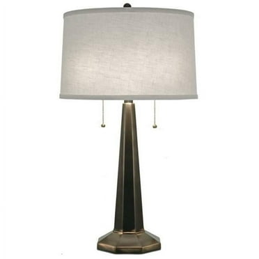 Stiffel TL-N8433-OB 27 in. Oxidized Bronze Table Lamp with Cream Aberdeen Shade