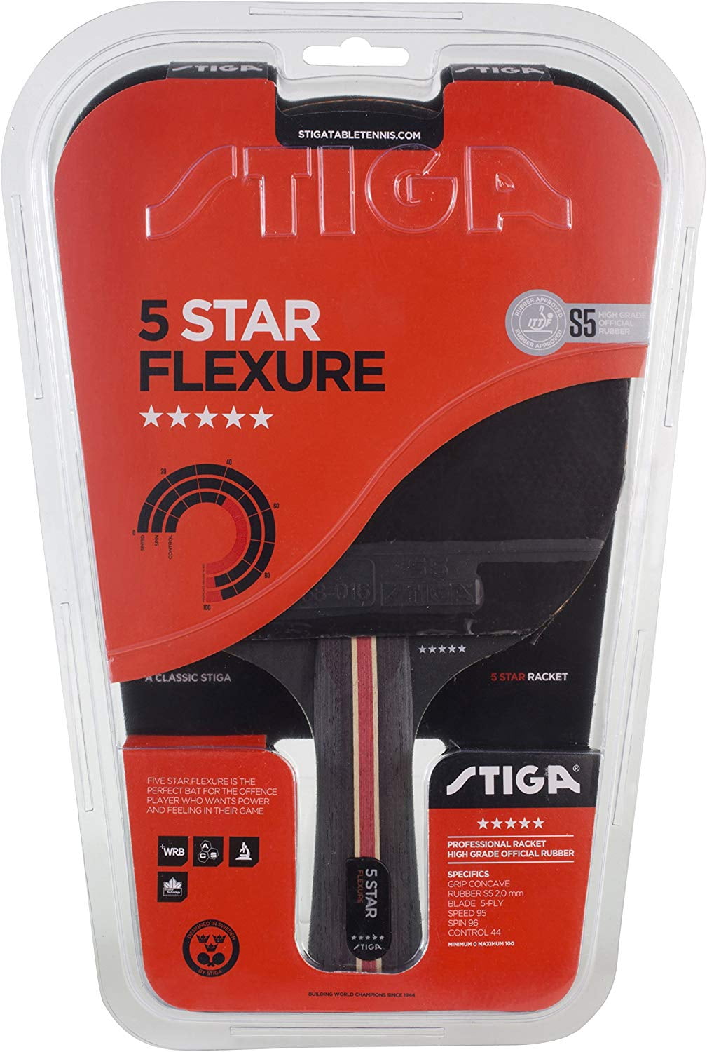 Stiga Flexure 5 Star Table Tennis Pad