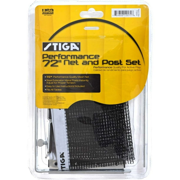 Stiga Performance 72 Inch Table Tennis Net and Post Set