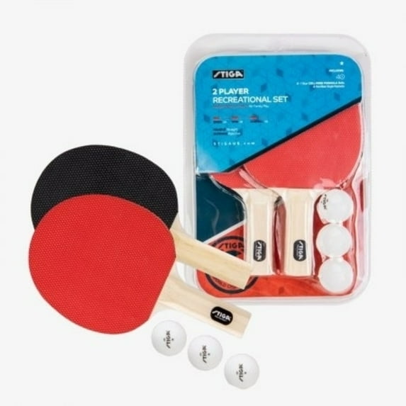 Stiga T1333 Classic 2 Player Table Tennis Racket Set