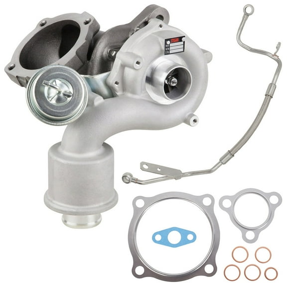 Stigan Turbo w/ Turbocharger Gaskets & Oil Feed Line For Volkswagen VW Golf GTI Jetta GLI Mk4 New Beetle Audi TT 1.8T AWP