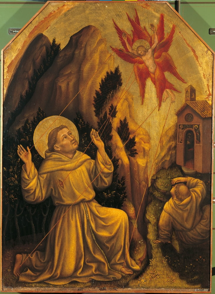 Stigmata Of St Francis Canvas Art - (24 x 36)