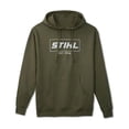 thumbnail image 1 of Stihl Men's 100% Cotton Midweight Hooded Sweatshirt, Forest Green, Xl, 1 of 2