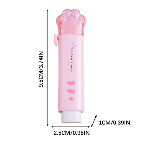 Stijggn Basic Erasers, Latex Free Precision Eraser Tear Free Stable Wiping Texture for Workplace Document Revision Indoor Creation Draft Correction Gift for Women Men