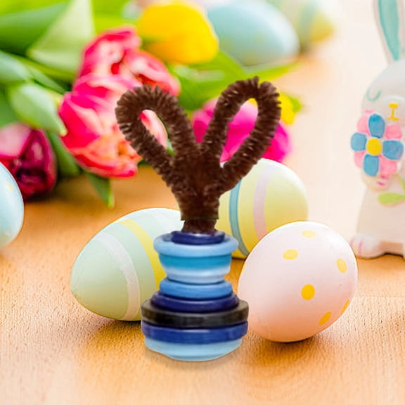 Stijggn Button Easter Bunny Craft Kits Easter Decorations Make Your Own Button Bunny Decorations DIY Hanging Ornament for Easter Party Gift Family Activity