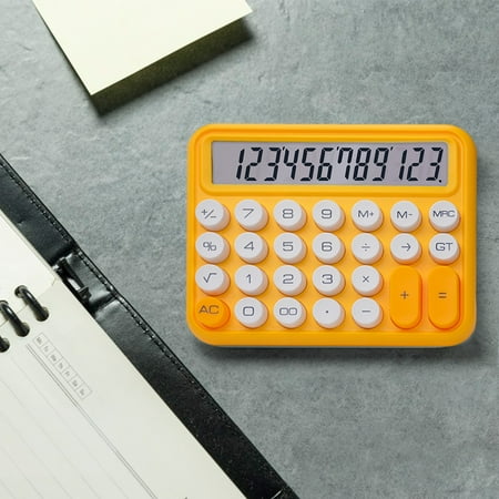 Stijggn Calculator, Pocket Basic Calculator Wide Display Smooth Responsive Keys for Business Office Reconciliation Expense Budgeting Daily Calculation Gift for Women Men