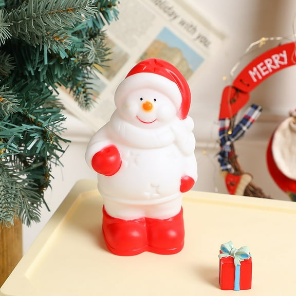 Stijggn Christmas stuffed animals with Light Christmas Ornaments Santa Claus Plush Doll Reindeer Stuffed Animal Snowman Christmas Stuffed Animal for Party and Festival Décor