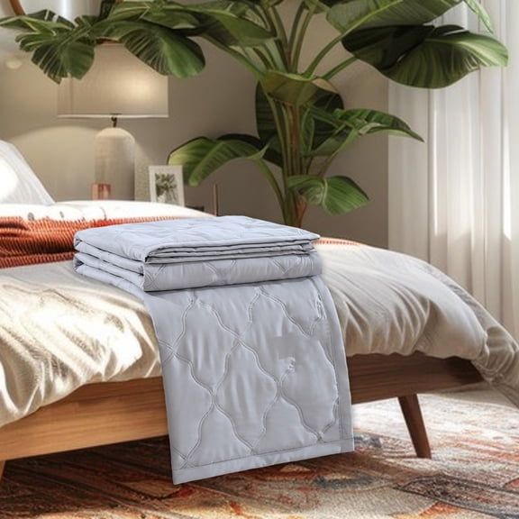 Stijggn Cool Comforter Queen Size, Smooth Breathable Blanket for Adults, Double Sided Bamboo-Derived Rayon All-Season Machine Washable&Durable Gift for Wife/Husband
