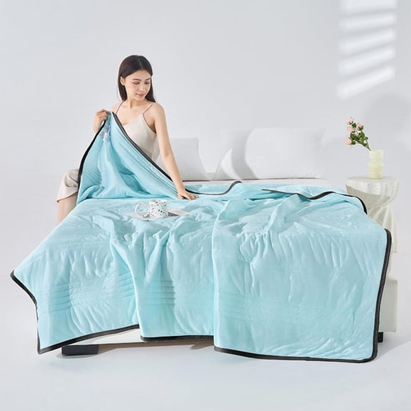 Stijggn Cooling Comforter Queen Size, Reversible Lightweight Cooling Blankets, Double-Sided Cooling Blanket with Arc-Chill Tech, Instant Cool Touch for Hot Sleepers & Night Sweats