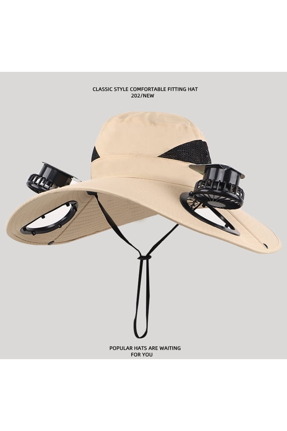 Cooling! Sun Hat, Hat for Men Women, Solar Powered Sun Protection Breathable Summer Fan Hat, Cooling Fans that Blow Cold Air, USB Solar Charging, Fishing Camping Beach Hats Gifts for Mom
