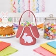 thumbnail image 1 of Stijggn Easter Baskets Easter Decor Easter Bunny Basket Tote Bag with Ruffled,Easter Eggs Gift for Easter Egg Hunts Party Supplies, 1 of 6