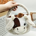 thumbnail image 1 of Stijggn Easter Bunny Basket Easter Home Decor Cute Plush Cow Easter Basket,Highland Cow Easter Basket with Handle,Easter Eggs Candies Storage Bag with Furry Ears for Egg Hunt Party Gifts Storage, 1 of 9