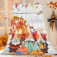 thumbnail image 1 of Stijggn Fall Throw Blanket Fall Blanket Halloween Bedding Decor Indoor Pumpkin, Leaves Fall Plaid Blanket, Soft Fuzzy Plush for Party Sofa Bed Living Room, 1 of 6