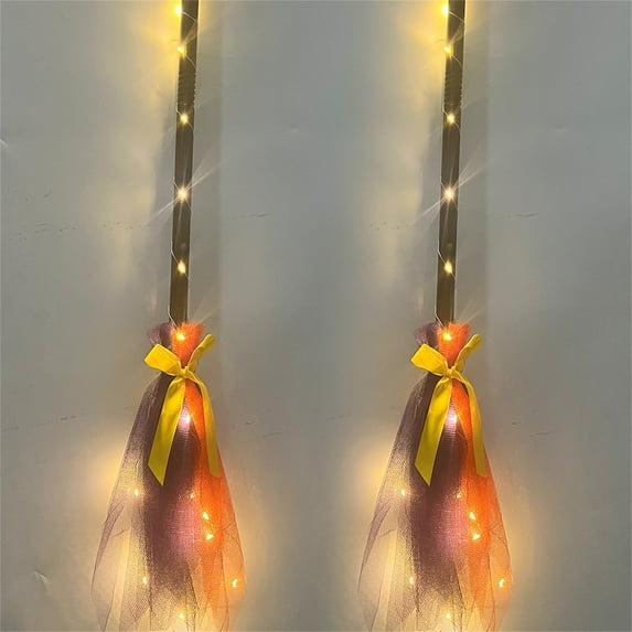 Stijggn Halloween Broom Halloween Decorations Miniature Broom Props, Fairy Decoration, Cinnamon Broom, Sweeping Tools for Indoor Party Home Floor Decor