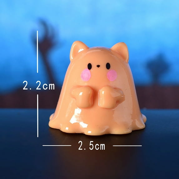 Stijggn Halloween Figurines Halloween Decor Resin Ghost Sculpture Statue Cute Halloween Decorations Spooky Decor for Desk Tabletop Centerpieces