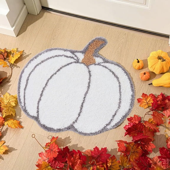 Stijggn Halloween Rugs for Living Room Halloween Decorations Gothic Halloween Rug,Washable Non-Slip Goth Bath Mat for Bathroom, Front Door, Bedroom, Kitchen