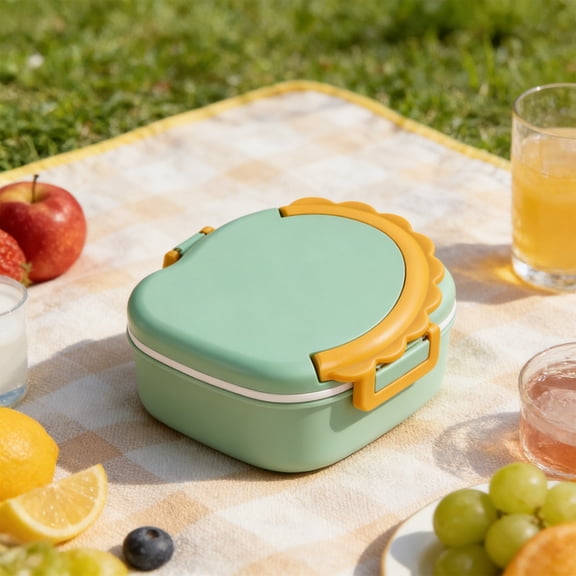 Stijggn Meal Prep Containers Bento Lunch Box for Men Women, Fully Sealed Anti-Spill Meal Box with Matching Tableware, Multi-Way Heating & Washing Friendly, Lightweight Portable Food Case