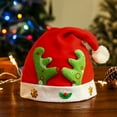 thumbnail image 1 of Stijggn Plush Santa Christmas Hats Christmas Ornaments Unisex Velvet Holiday Hat Xmas Unisex Classic Santa Hat Xmas Holiday Party Costume Favors Gifts Accessoriess, 1 of 7
