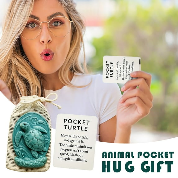 Stijggn Pocket Hug Pocket Hug Token Christmas Gift Bulk Hug Cards with Heart Shape Natural Stones Keepsake Exchange Relationship Cards Gifts for Boyfriend Girlfriend, I Love You Gift for Him Her