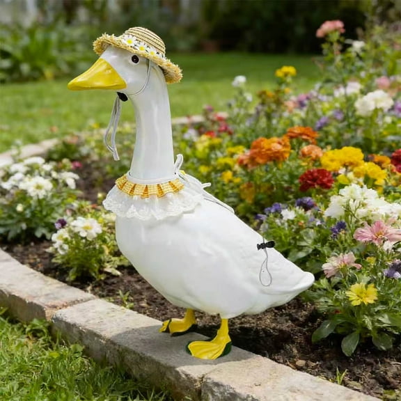 Stijggn Porch Goose Spring Outfits 23 Inch Spring Porch Goose Outfit Summer Porch Goose Clothes for Yard Garden Party Decor