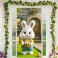 thumbnail image 1 of Stijggn Spring Door Covers Decorative Easter Decorations Happy Easter Door Cover Bunny Front Proch Door Sign Banner Spring Easter Party Decorations and Supplies for Home Party Supplies, 1 of 6