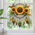 thumbnail image 1 of Stijggn Suncatchers for Windows Hanging Window Decorations Acrylic Solar Catcher Window Flower Butterfly Colorful Leaves Window Hanging Ornament for Women Christmas Thanksgiving Gift, 1 of 5