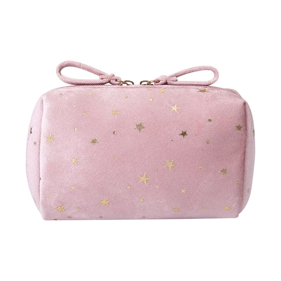 Stijggn Travel Toiletry Bag, Large Capacity PU Cosmetic Bag Combines Foldable Design Hanging Organizer Function for Portable Travel Storage Makeup Accessories Sweet Gifts for Ladies
