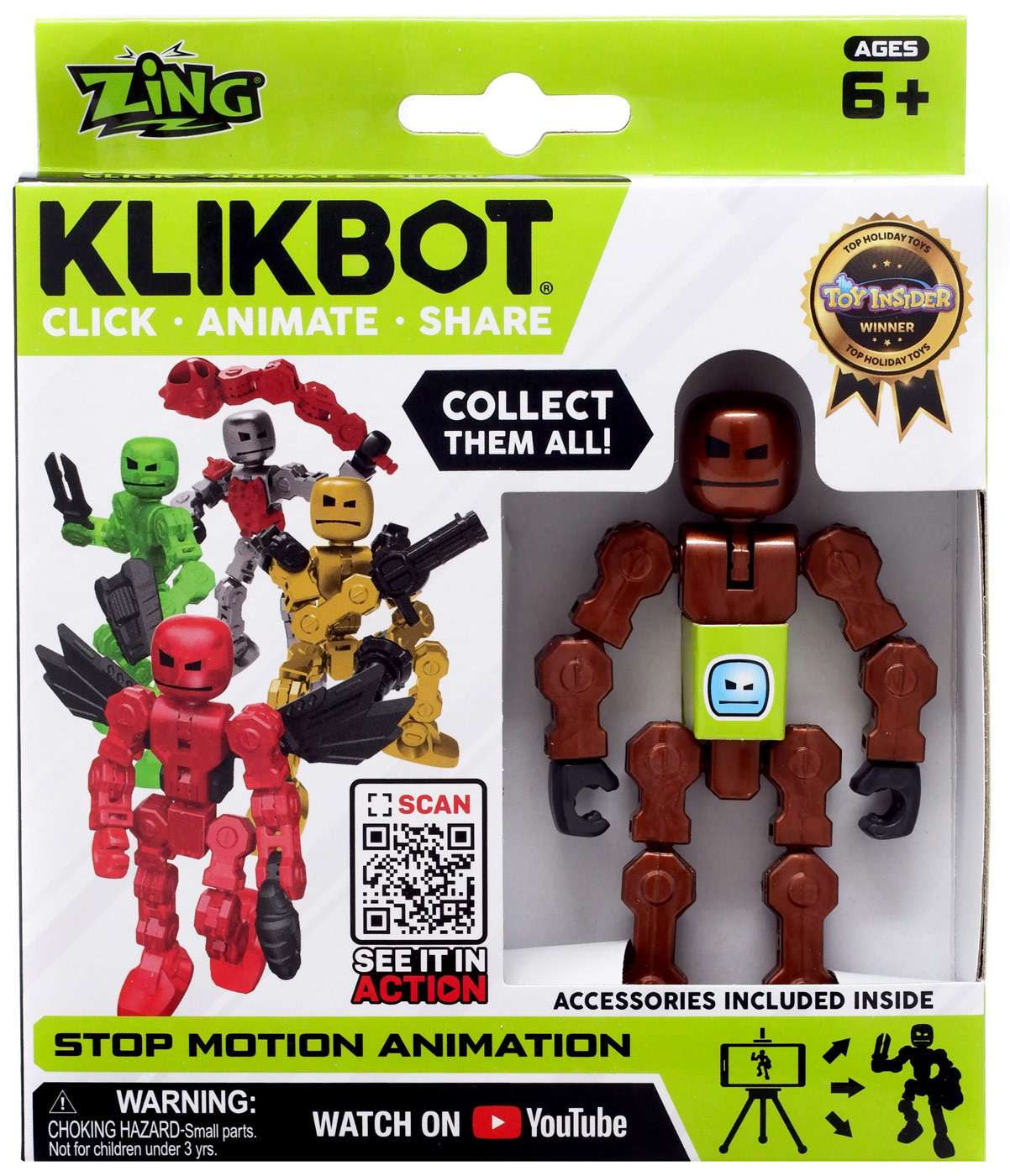 ZING tikbot Klikbot Bronze Action Figures Bronze 6 Years & Up - Walmart.com