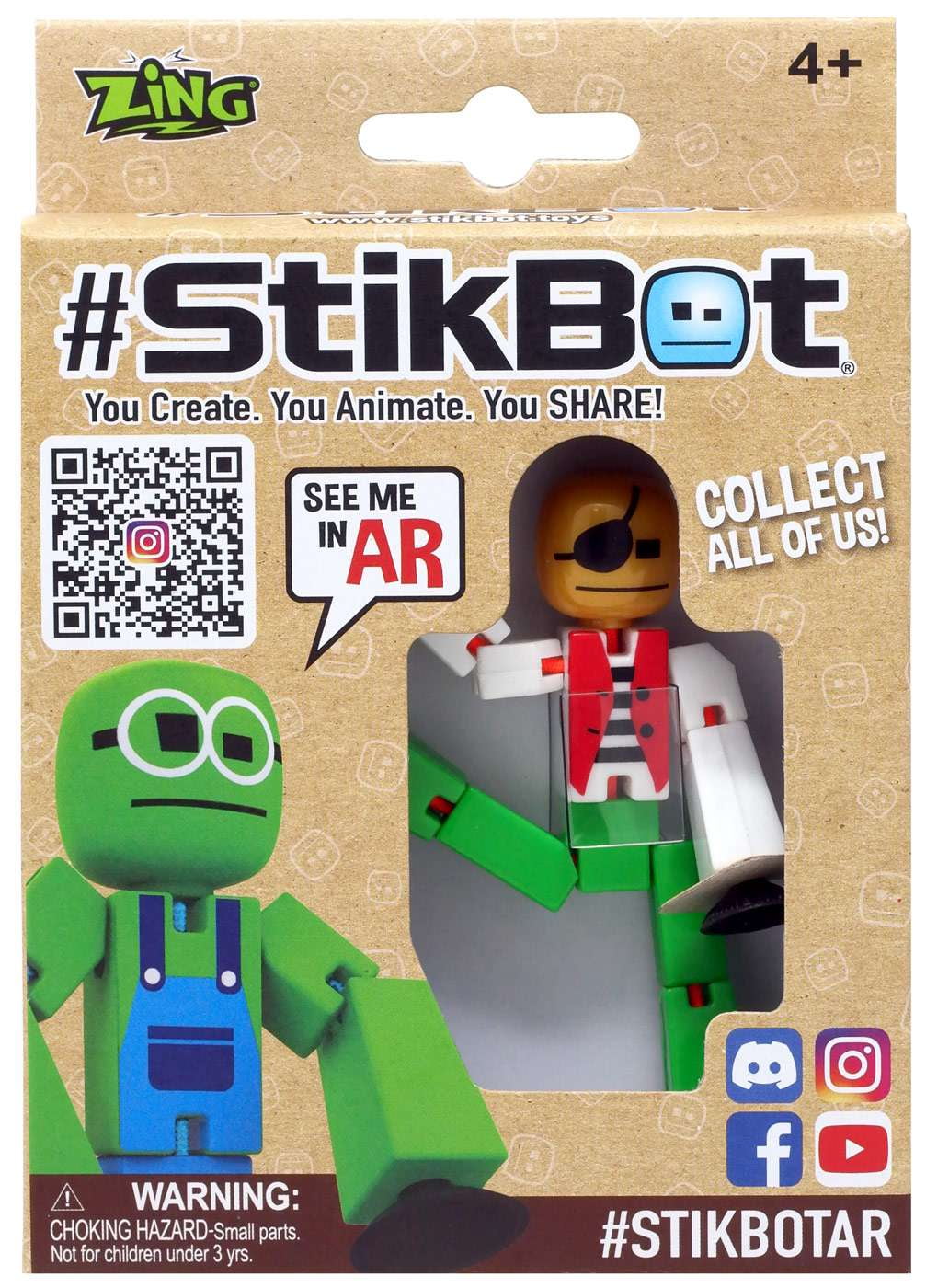 Stikbot Pirate Figure Walmart